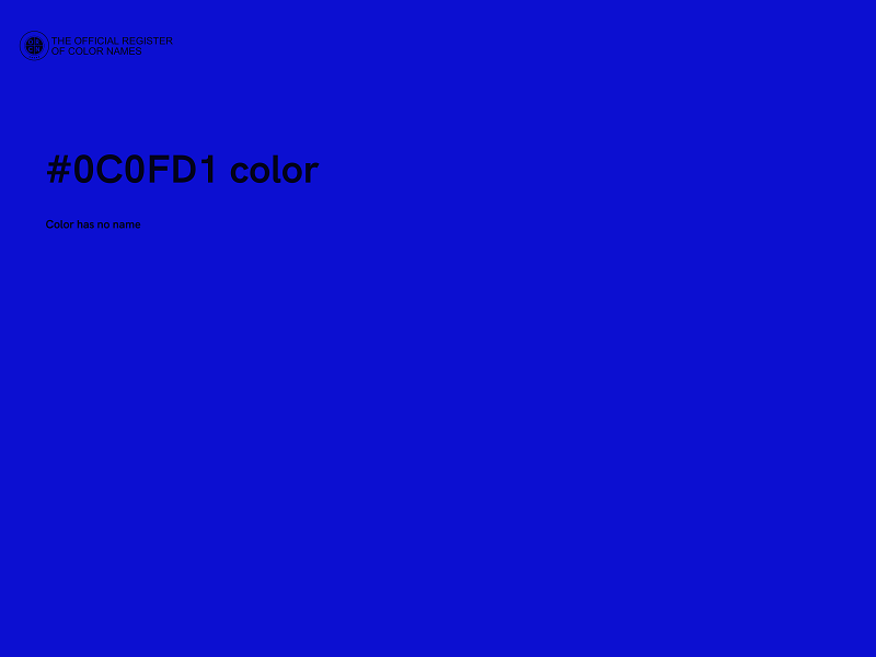 #0C0FD1 color image