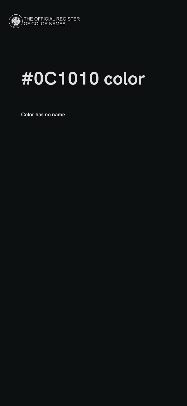 #0C1010 color image