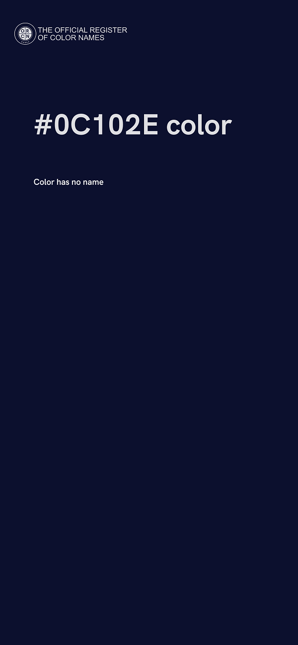 #0C102E color image