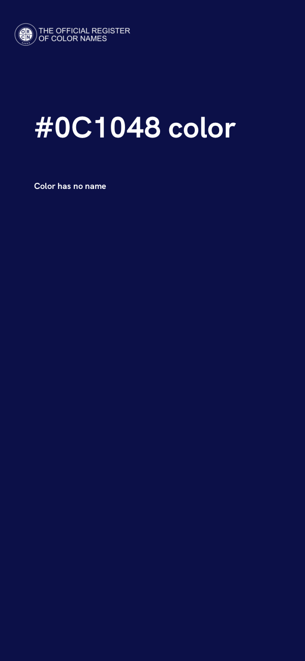 #0C1048 color image