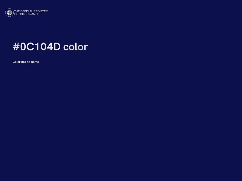 #0C104D color image