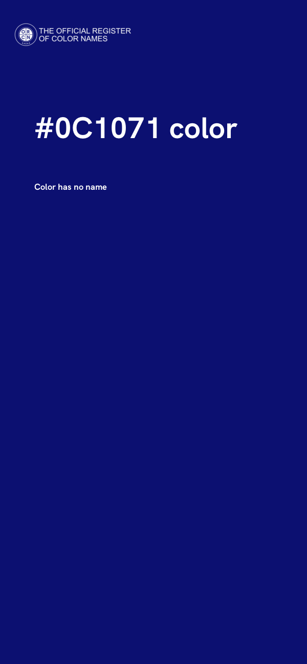 #0C1071 color image