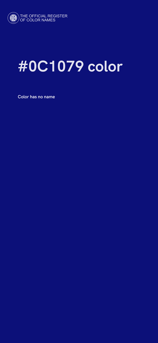 #0C1079 color image
