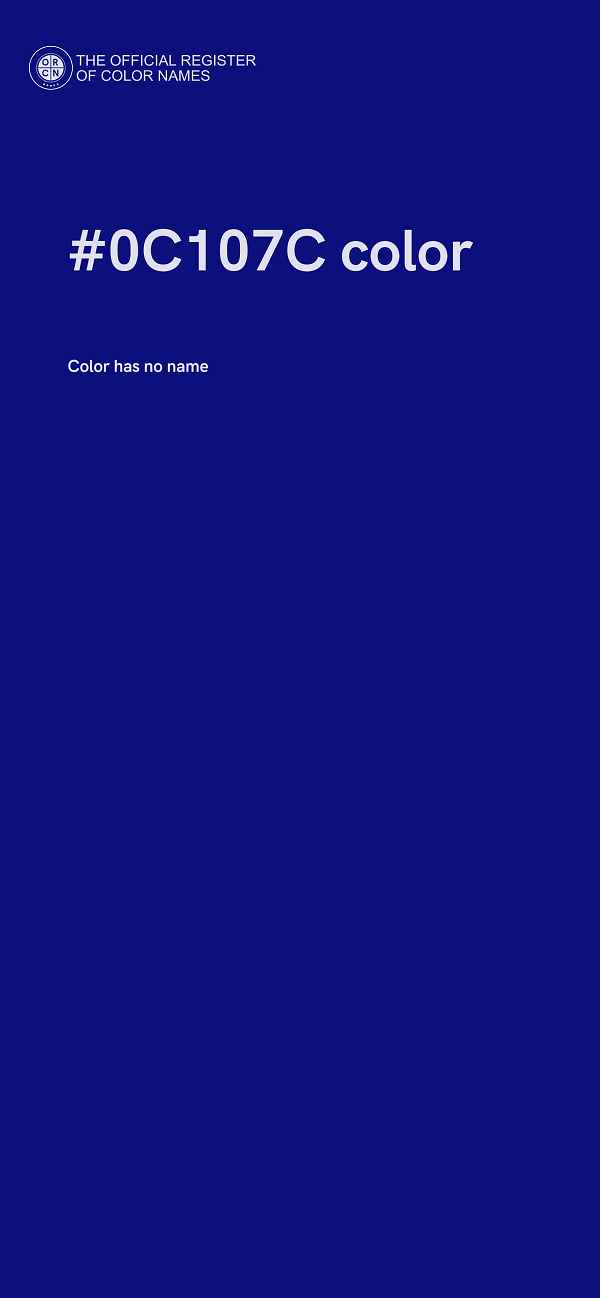 #0C107C color image