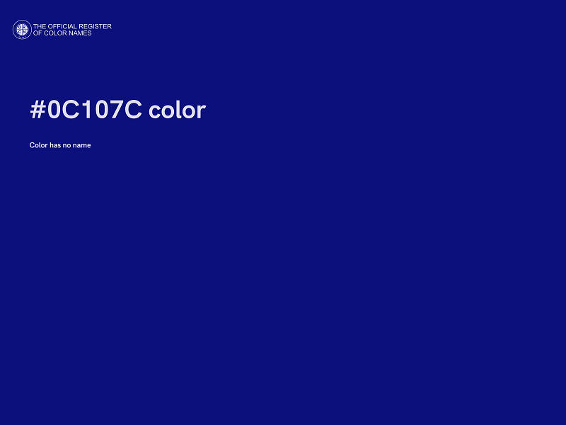 #0C107C color image