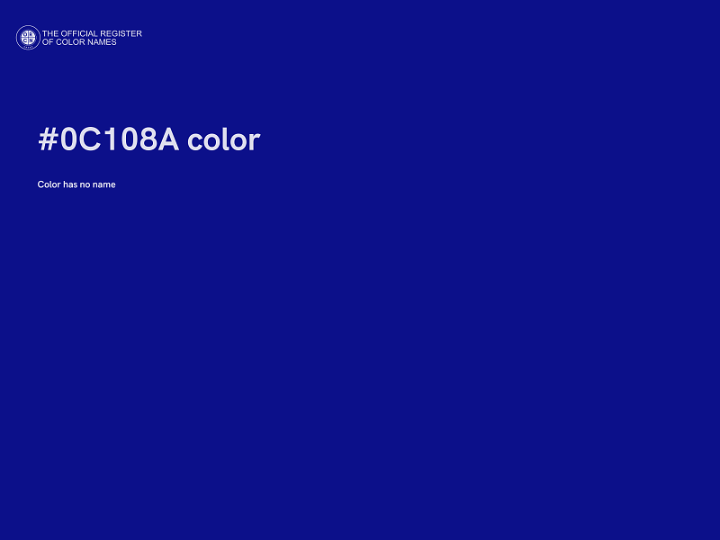 #0C108A color image