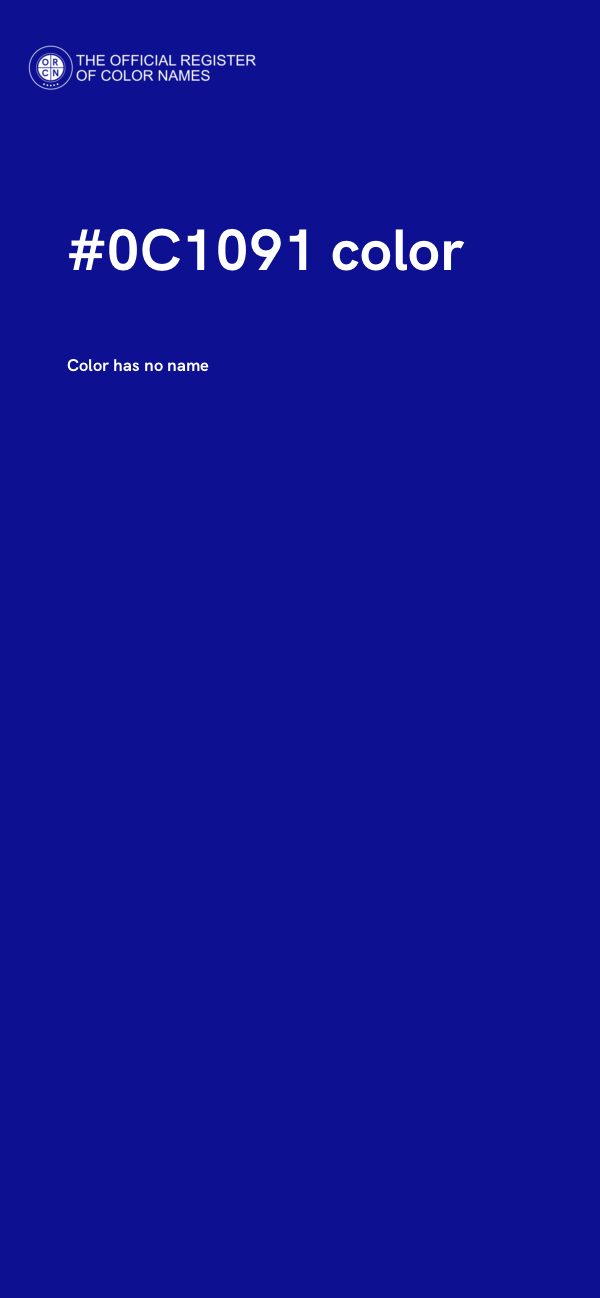 #0C1091 color image