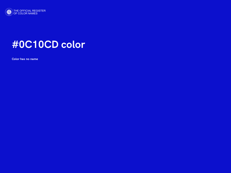 #0C10CD color image