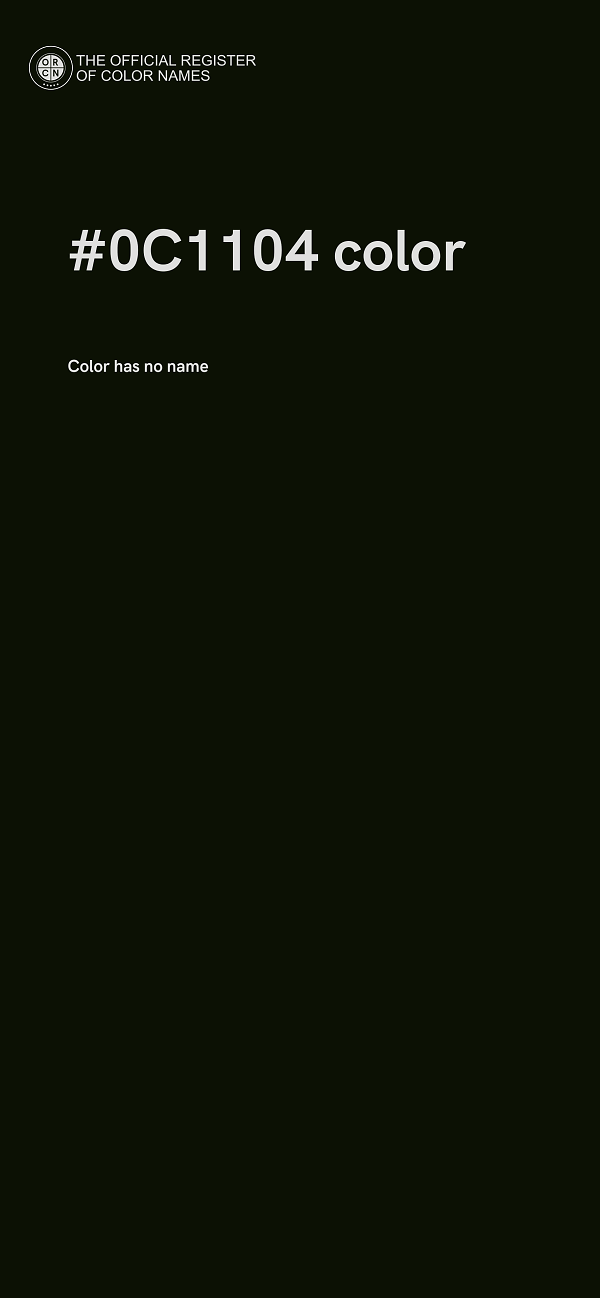 #0C1104 color image