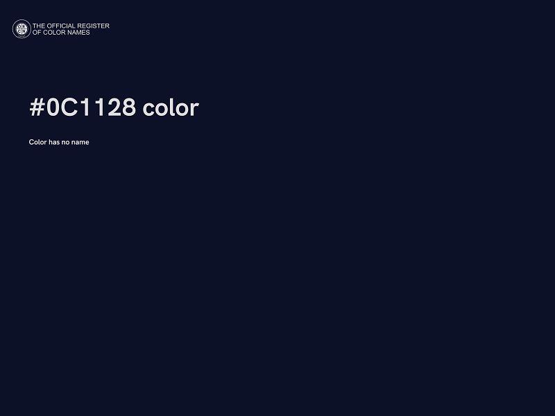 #0C1128 color image