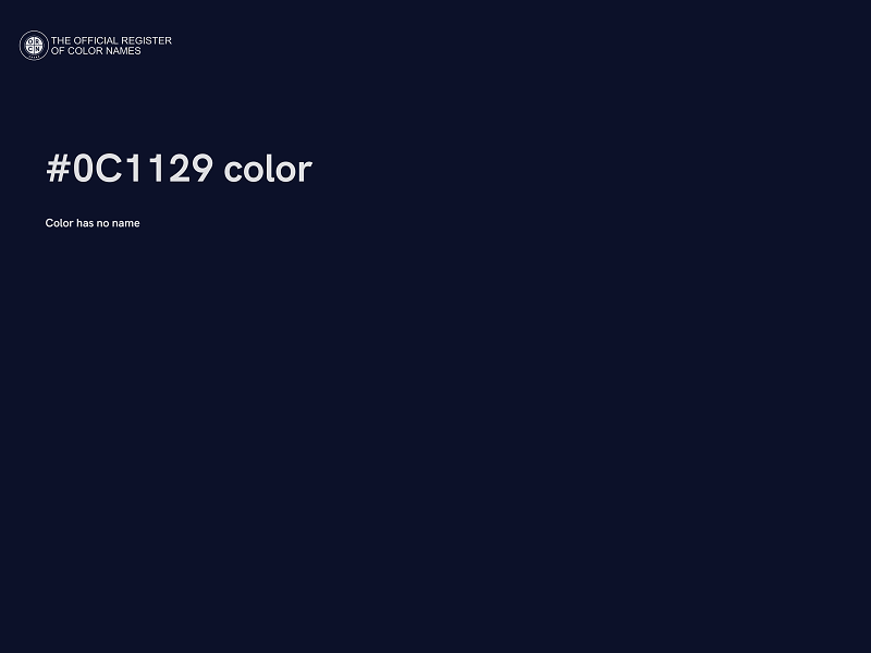 #0C1129 color image