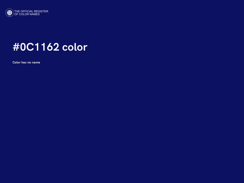 #0C1162 color image