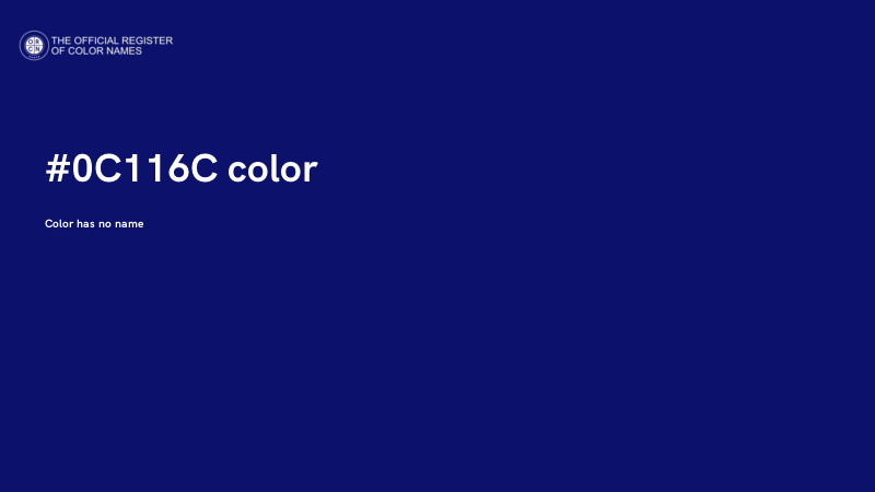 #0C116C color image