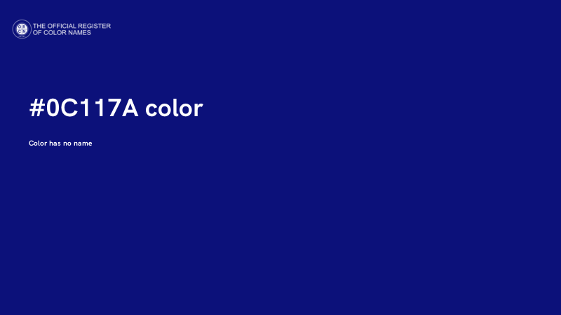 #0C117A color image