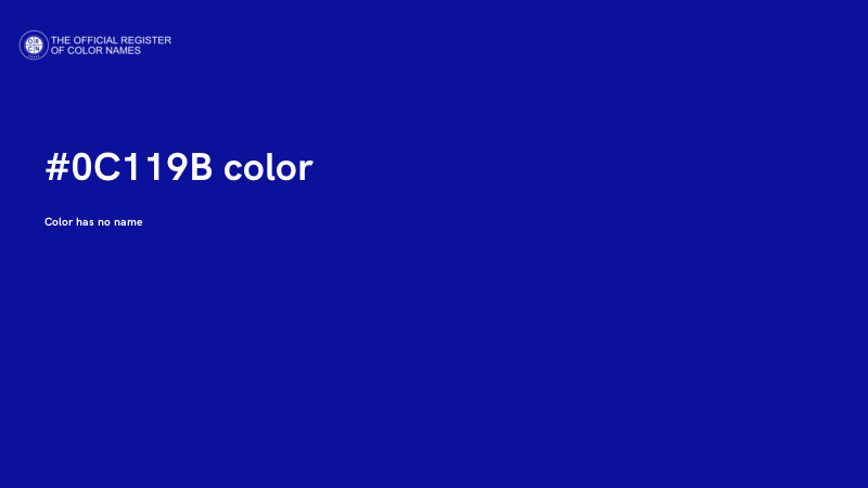 #0C119B color image