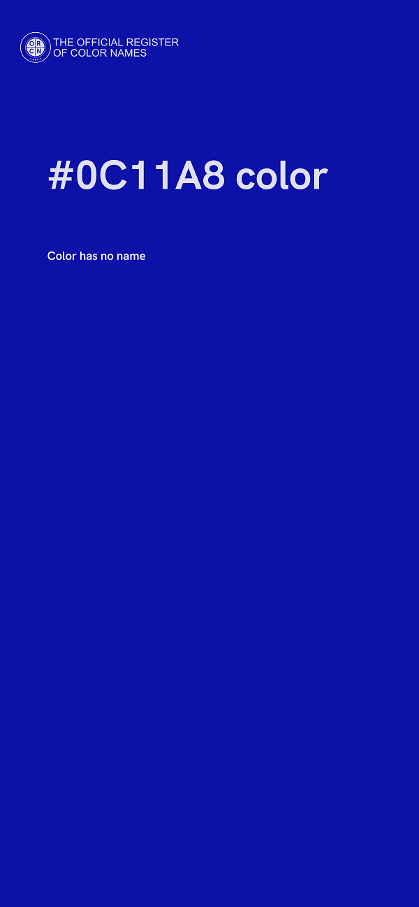 #0C11A8 color image