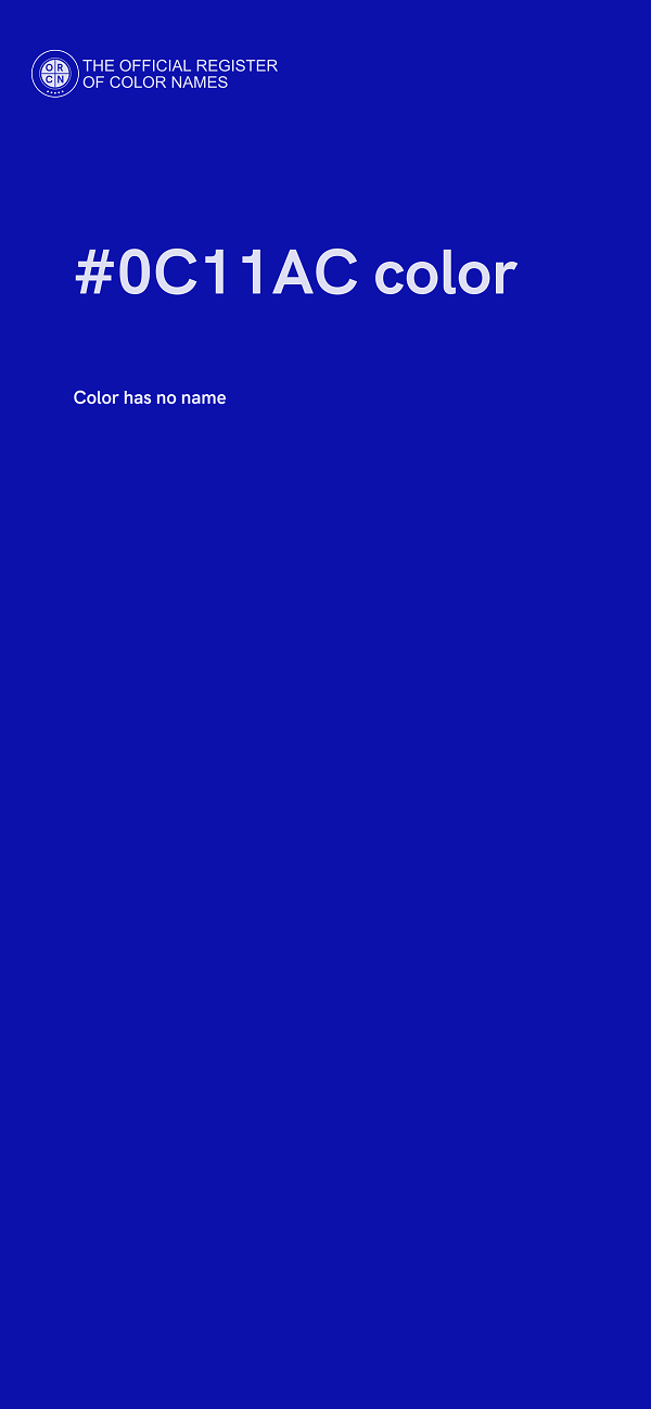 #0C11AC color image