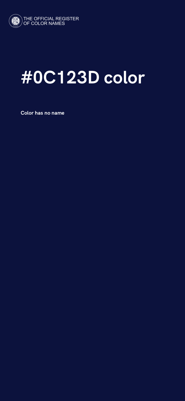 #0C123D color image