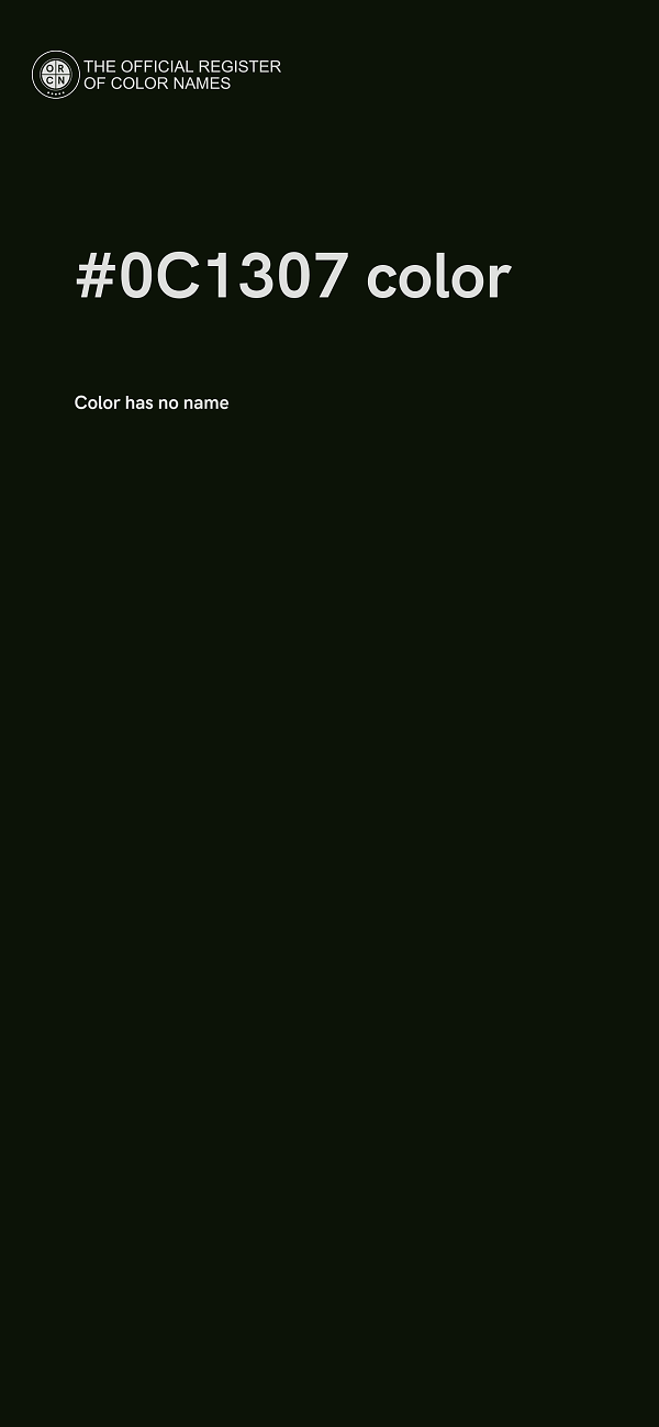 #0C1307 color image