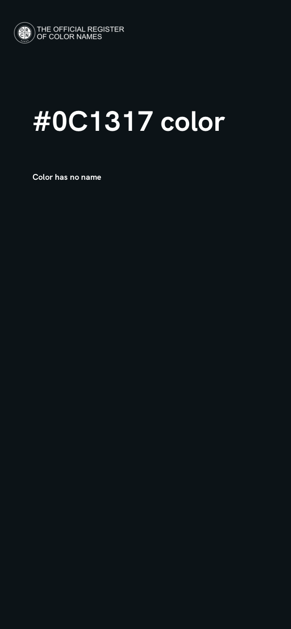 #0C1317 color image