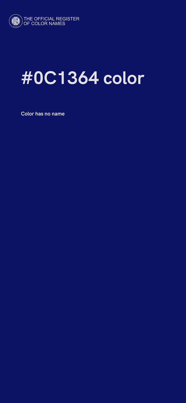 #0C1364 color image