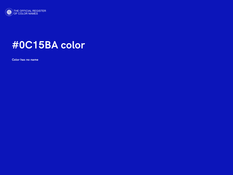 #0C15BA color image