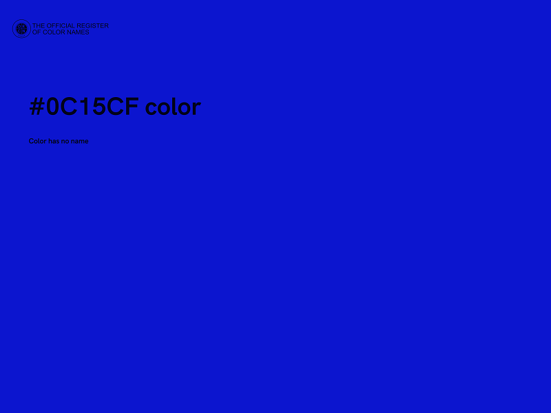 #0C15CF color image