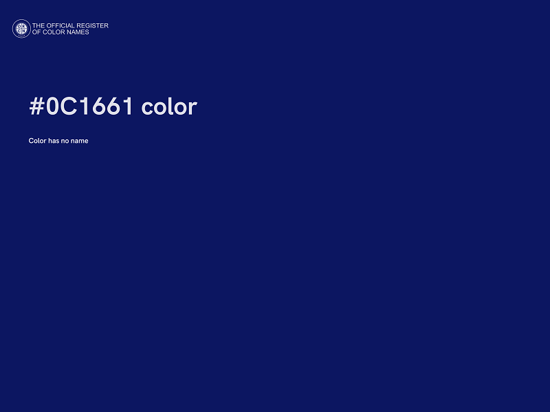 #0C1661 color image