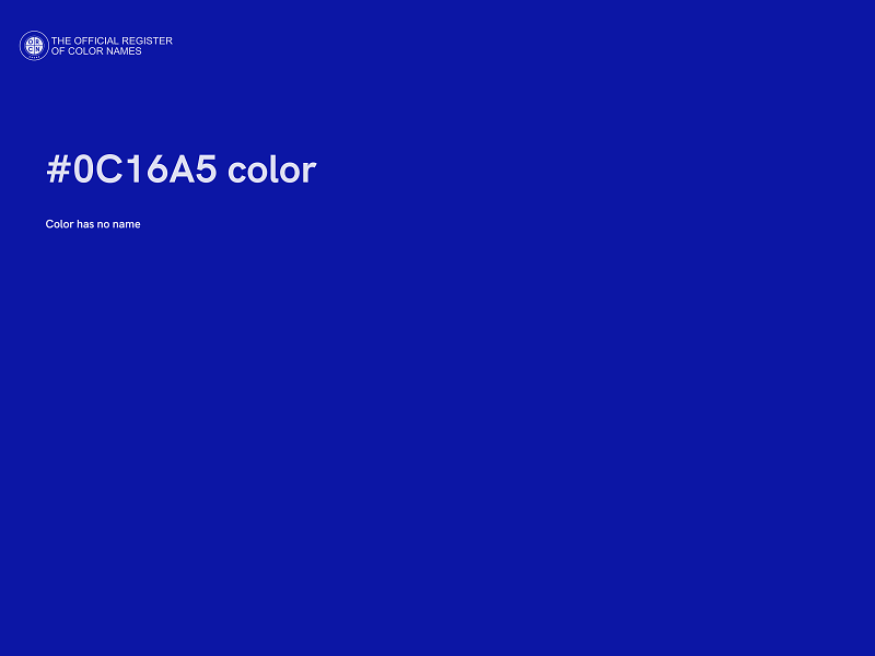 #0C16A5 color image