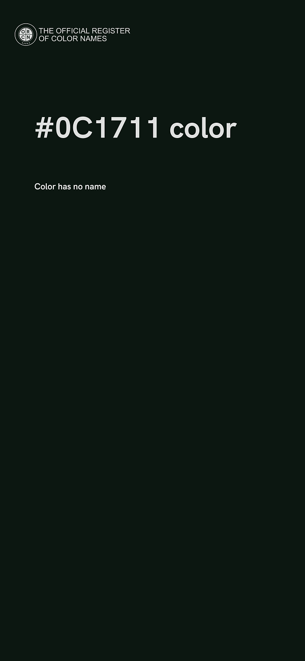 #0C1711 color image