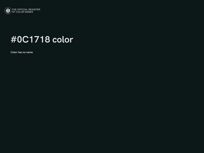 #0C1718 color image