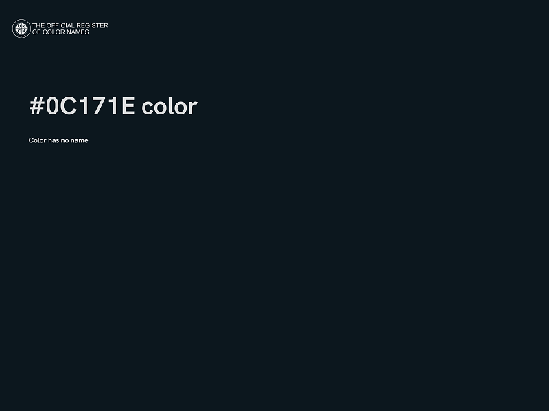 #0C171E color image