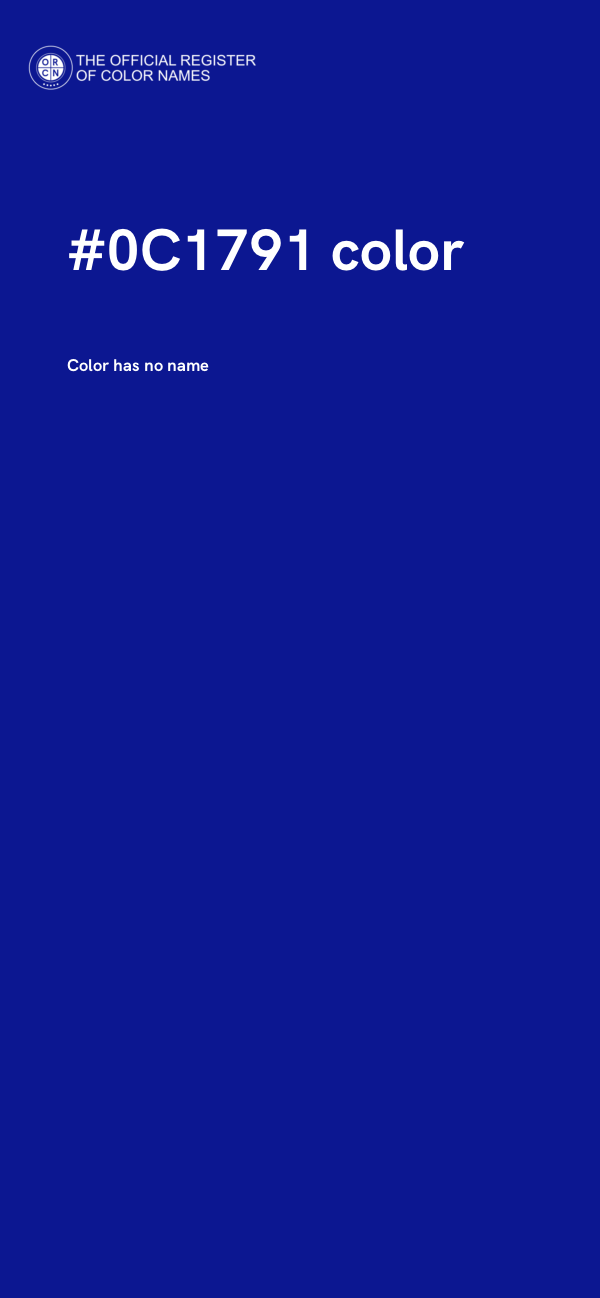 #0C1791 color image
