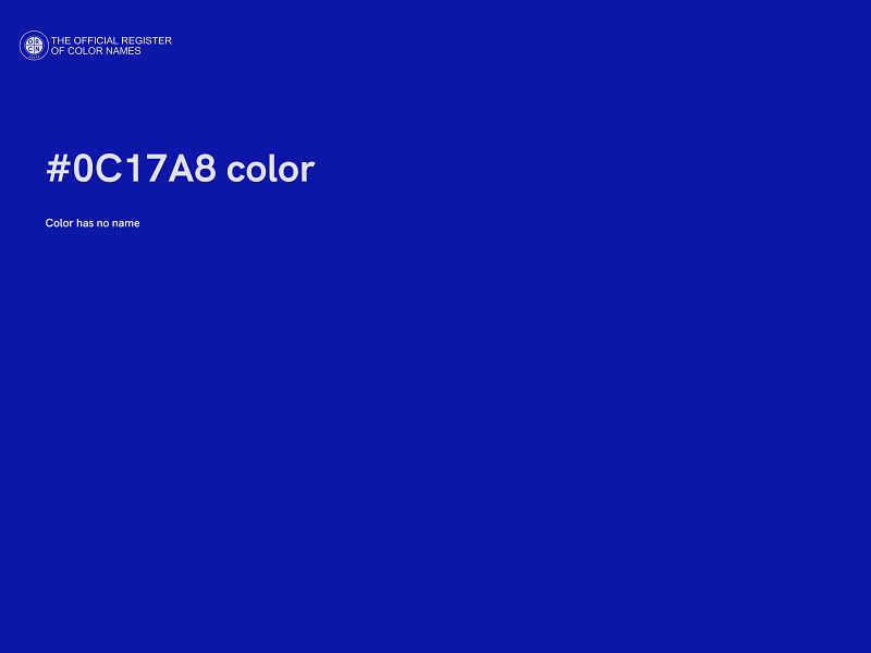 #0C17A8 color image