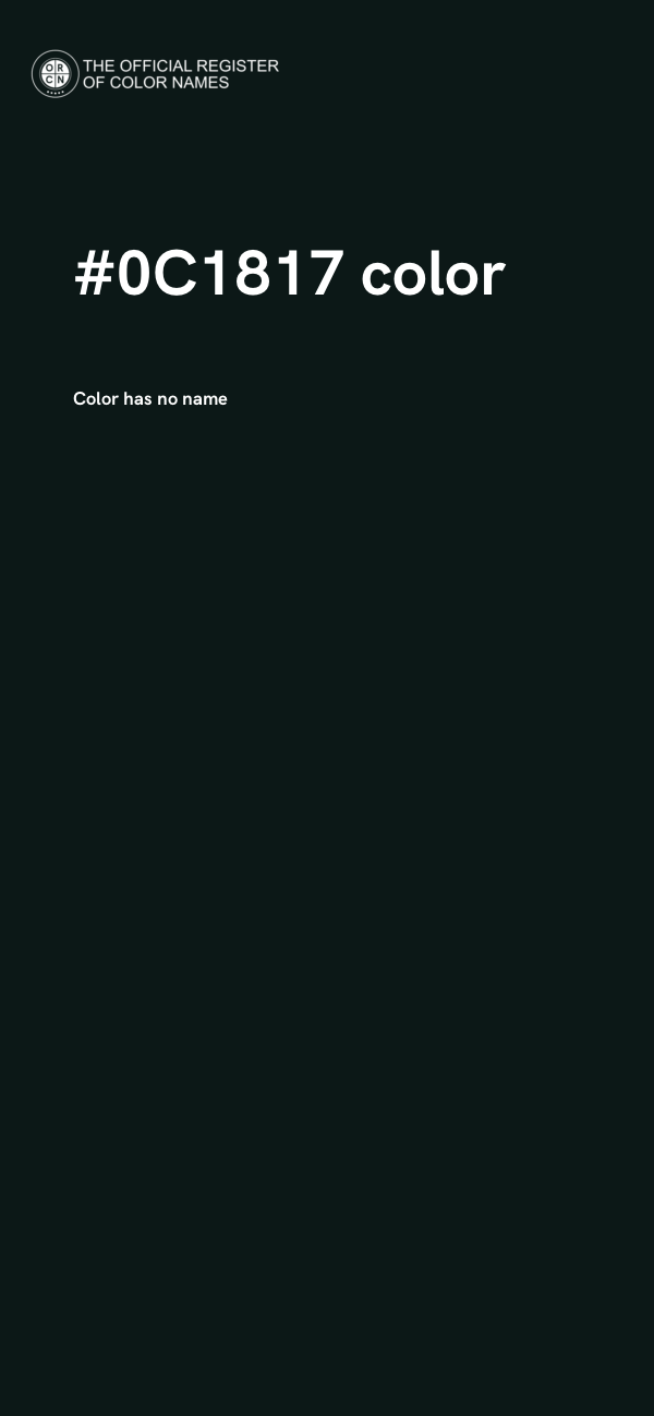 #0C1817 color image