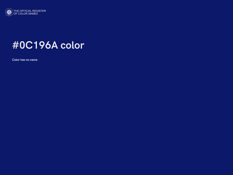 #0C196A color image