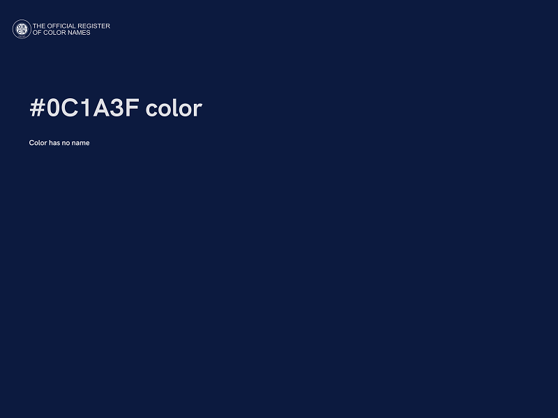 #0C1A3F color image