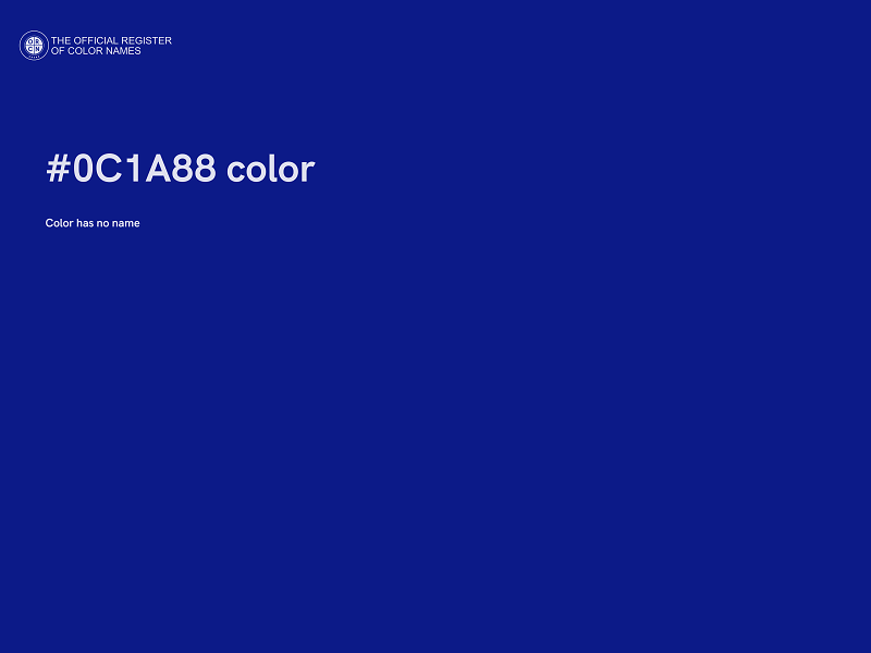 #0C1A88 color image