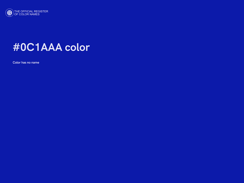 #0C1AAA color image