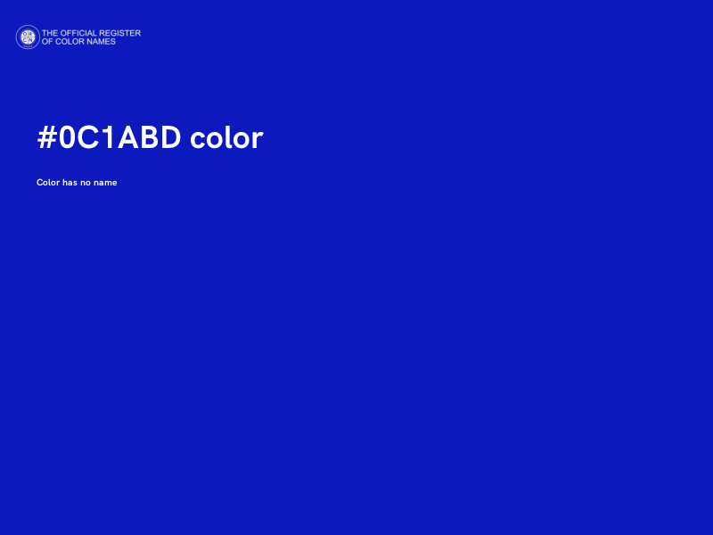 #0C1ABD color image