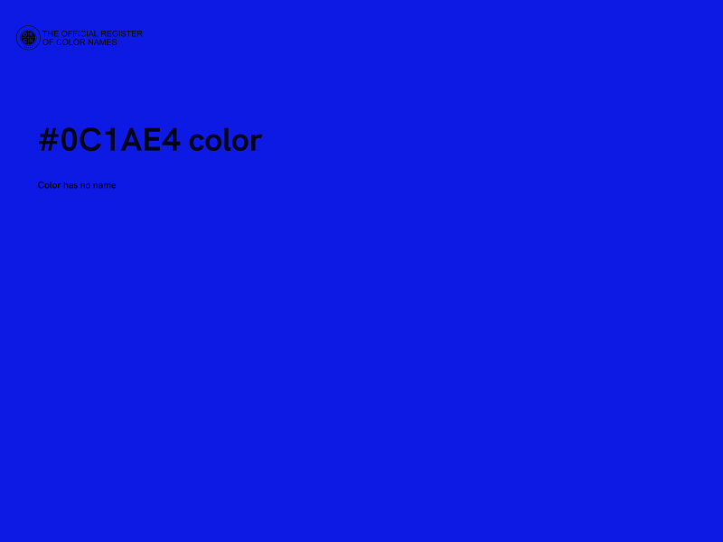 #0C1AE4 color image