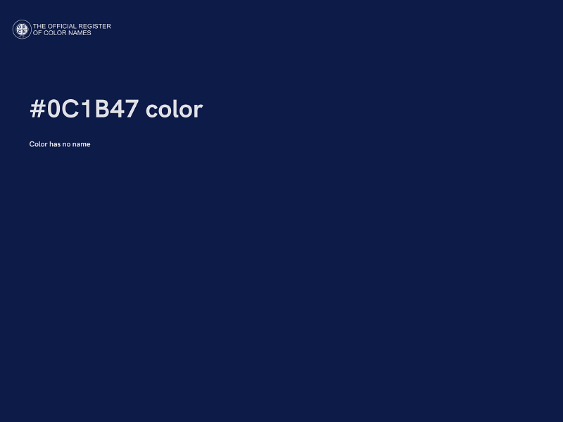 #0C1B47 color image