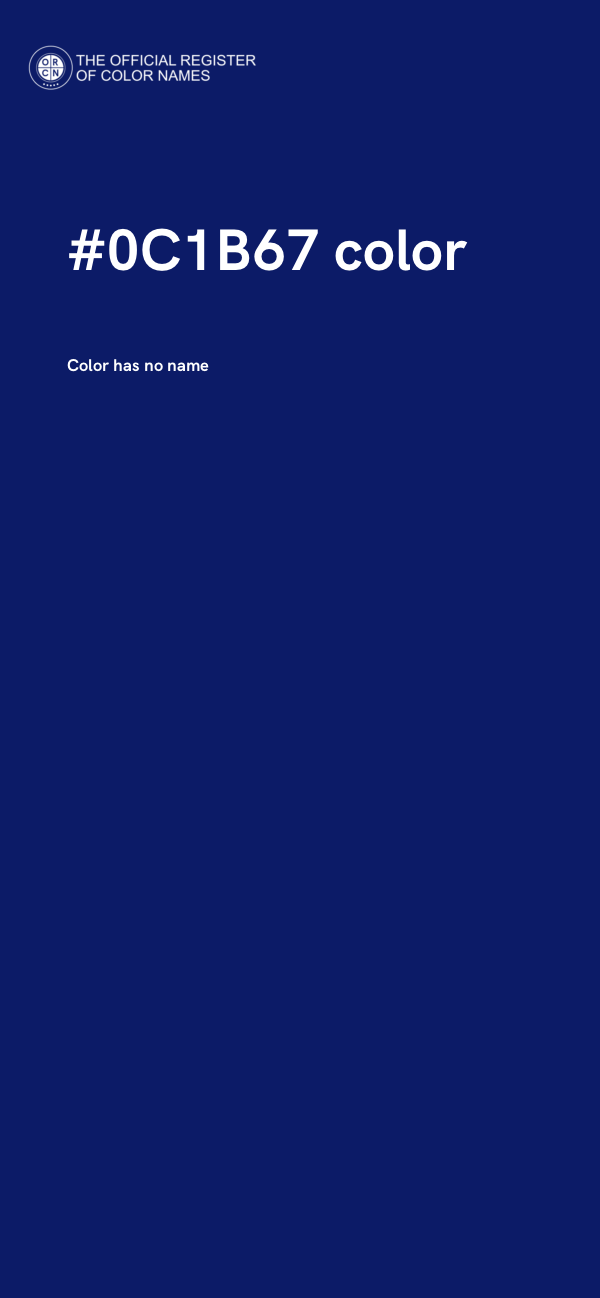 #0C1B67 color image