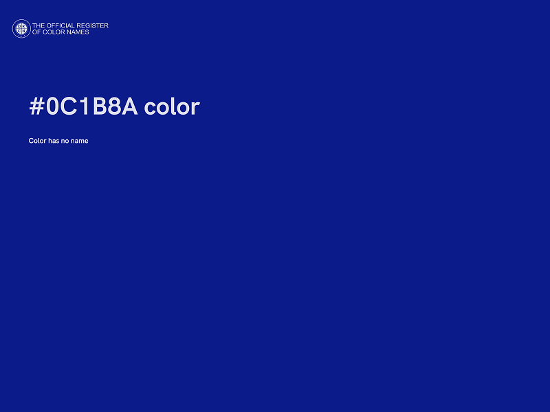 #0C1B8A color image