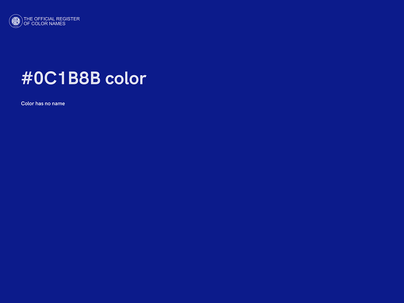 #0C1B8B color image