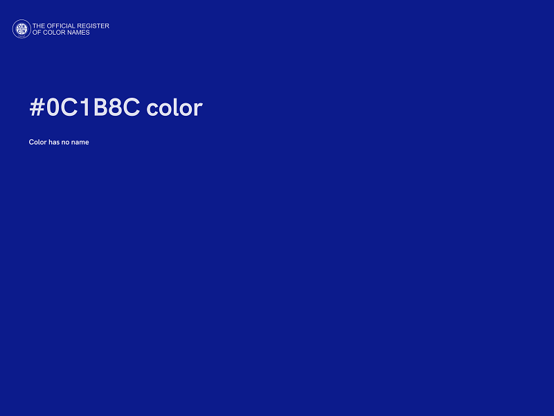 #0C1B8C color image