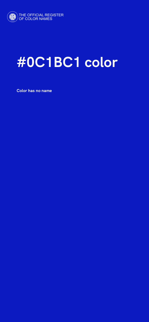 #0C1BC1 color image