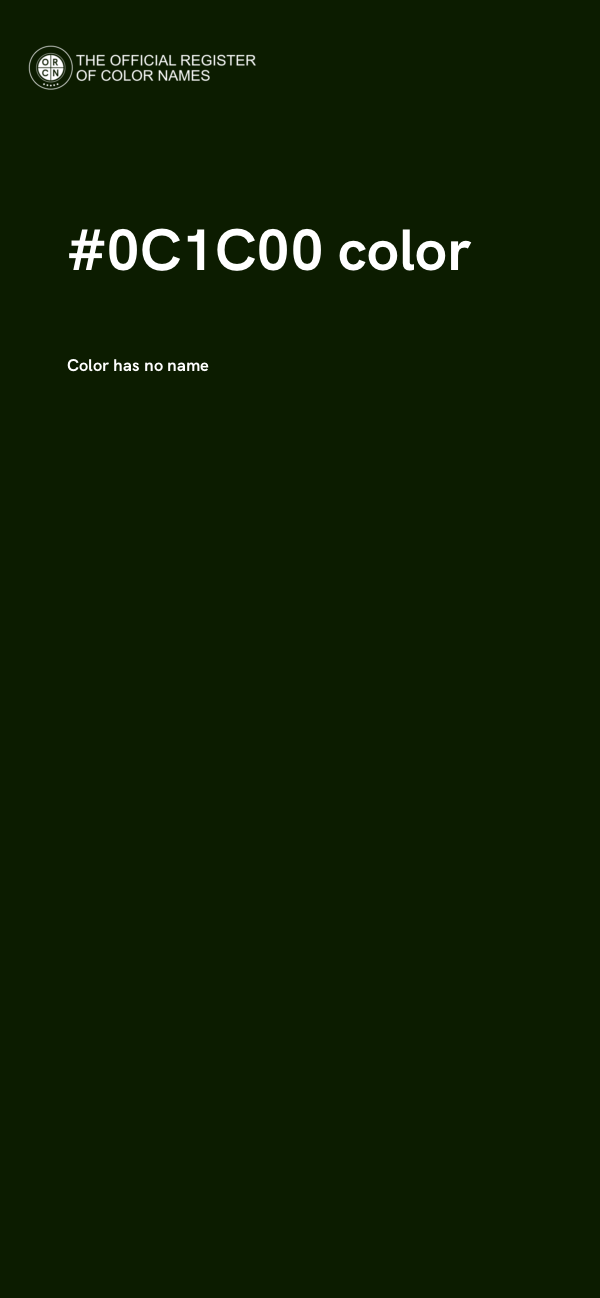 #0C1C00 color image