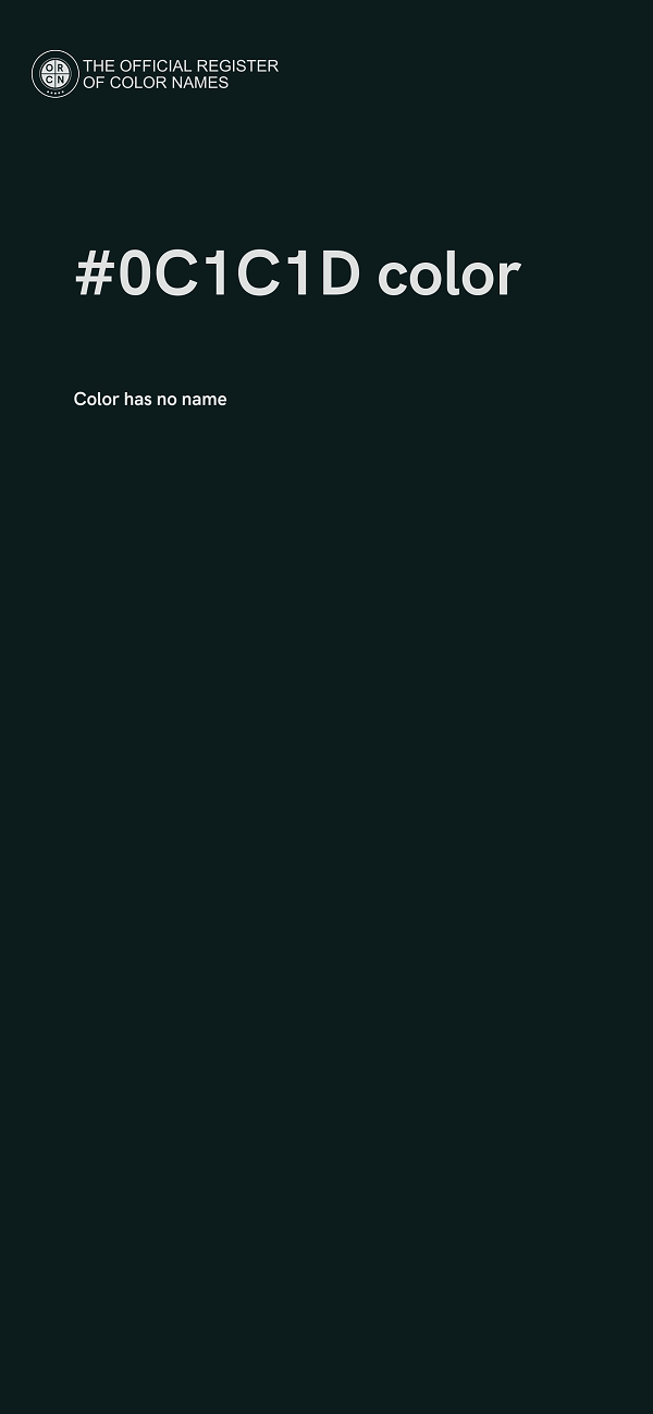 #0C1C1D color image