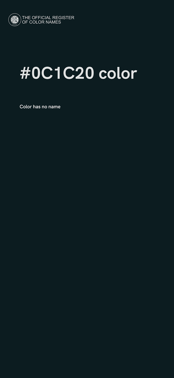 #0C1C20 color image